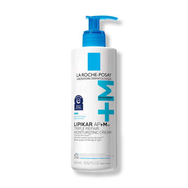 La Roche Posay Lipikar AP+MAX Triple Repair Moisturizing Body Cream  Face and Body Lotion for Dry Skin with Shea Butter and Niacinamide Gentle Moisturizer for Very Dry Rough and Sensitive Skin