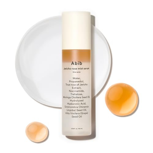 Abib Jericho Rose Mist Serum Glow Spray 3.38 Fl Oz I Vegan Collagen Creamides I Face Moisturizer Radiance Booster Korean Skincare I 4 Types Of Seed Oil