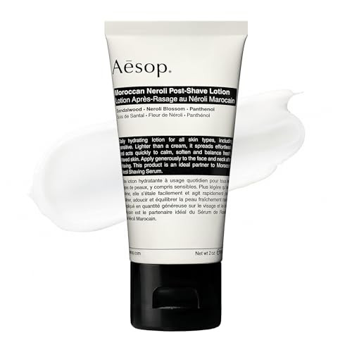 Aesop Moroccan Neroli Post Shave Lotion | Unisex Daily Hydrating Lotion Boosted With Botanical Oils | Calms & Soothes The Skin | 2Oz / 60Ml