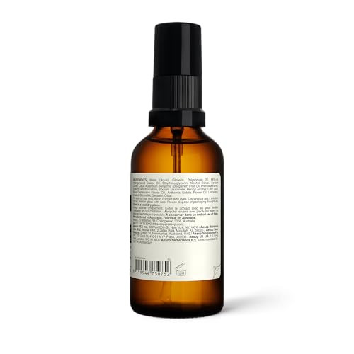 Aesop Immediate Moisture Facial Hydrosol | Hydrating Face Mist With Rose Petal & Bergamot | Hydrator For All Skin Types | Vegan Cruelty-Free Paraben-Free | 50 Ml/1.7 Oz