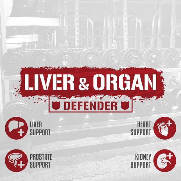 Rich Piana 5% Nutrition Liver & Organ Defender | On Cycle Support for Heart, Liver, Prostate, Kidney, & Skin | L-Cysteine HCl, Milk Thistle, Saw Palmetto, Hawthorn Berry | 270 Pills (30 Servings)