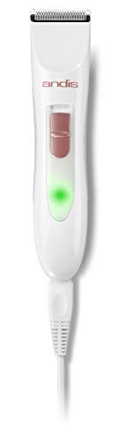 Andis 24630 Women'S Personal Electric Trimmer - Detachable Stainless-Steel Blade - For Legs Underarms Hair Removal - Rechargeable Cordless Slim Design - 6-Piece Kit White