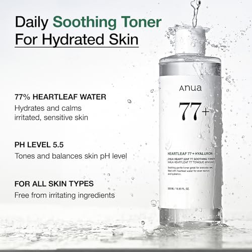 Anua Heartleaf Trio: Pore Control Cleansing Oil & Quercetinol Pore Deep Cleansing Foam & 77 Soothing Toner Double Cleansing Gentle Korean Skincare
