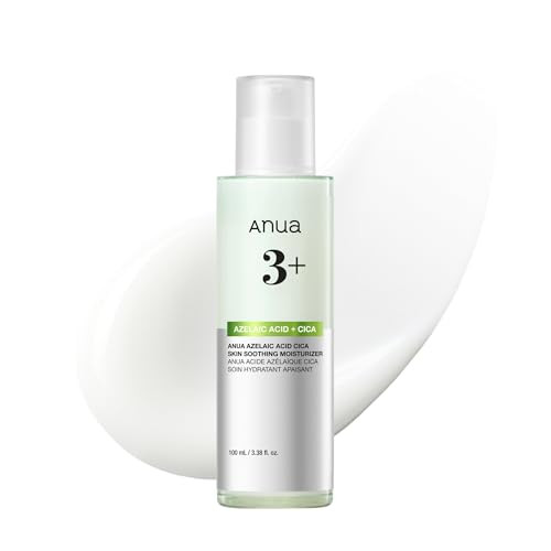 Anua Azelaic Acid Cica Skin Soothing Moisturizer Lightweight & Redness Relief For Acne Prone Skin Fragrance Free Korean Skincare 3.38 Fl Oz