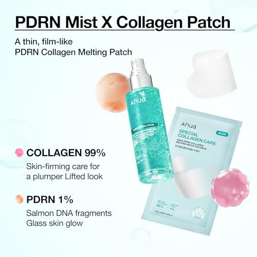 Anua Pdrn Collagen Melting Patch For Neck Lifting And Firming Thin Film Patch For Neck Fine Lines & Forehead Plumping Effect With Salmon Dna Korean Skincare 0.02G X 4Ea