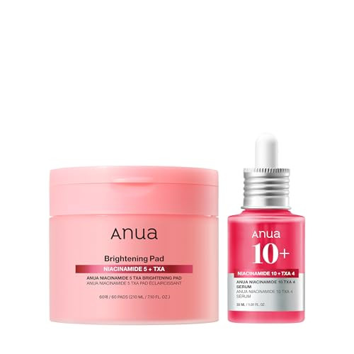Anua Niacinamide Dark Spot Prep & Boost Duo Mini Sheet Face For Skin Clarity Tranexamic AcidHyaluronic Acid For Skin Glow Radiance Synergy Day & Night Routine Korean Skincare Set