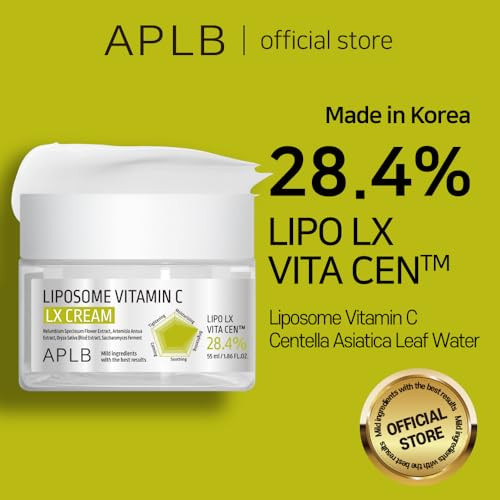 Aplb Liposome Vitamin C Lx Cream | Lipo Lx Vita Cen 28.4% 1.86 Fl.Oz/Korean Skincare Efficient Absorption Dark Spots Elasticity Care Revitalize For Gentle And Improve Skin Texture
