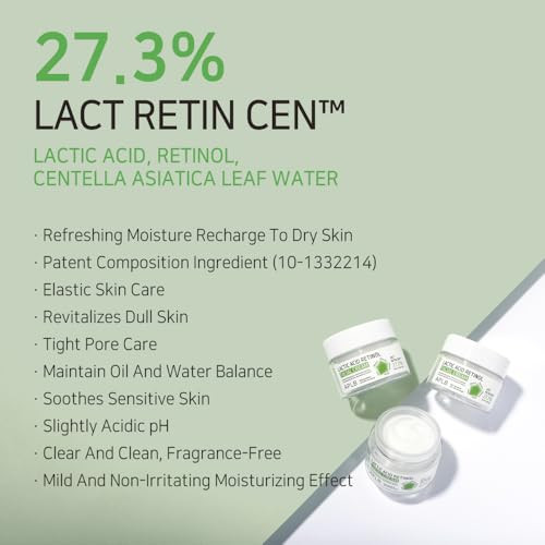 Aplb Lactic Acid Retinol Facial Cream | Lact Retin Cen 27.3% 1.86 Fl.Oz/Korean Skincare Wrinkle Care Dark Spots Moisturize Exfoliant Revitalize For Gentle And Improve Skin Texture