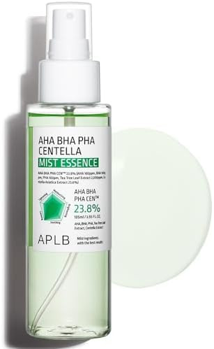 Aplb Aha Bha Pha Centella Mist Essence | Aha Bha Pha Cen 23.8% 3.55 Fl.Oz/Korean Skincare Exfoliant Replenishing Moisture Revitalize For Gentle And Improve Skin Texture