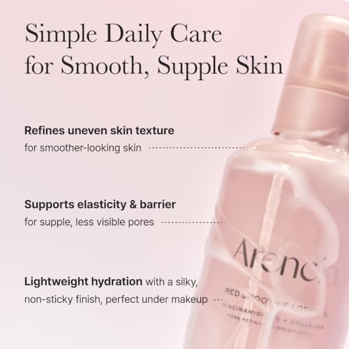 Arencia Red Smoothie Lotion 5 Face Moisturizer With Niacinamide 5% Collagen Peptide Complex Hydrating Skin Care 6.76 Fl Oz