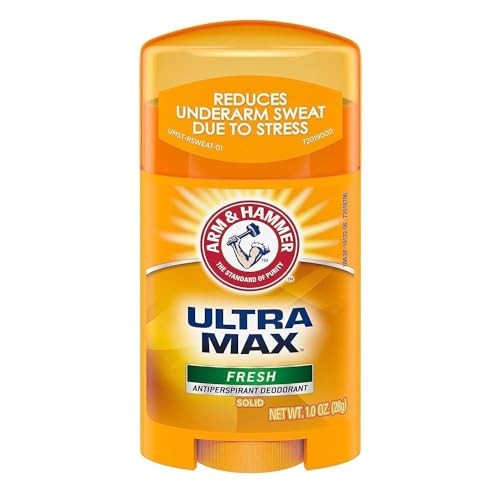 Arm & Hammer Ultra Max Antiperspirant Deodorant 1 Ounce Travel Size (Pack Of 2)