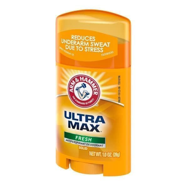 Arm & Hammer Ultra Max Antiperspirant Deodorant 1 Ounce Travel Size (Pack Of 2)