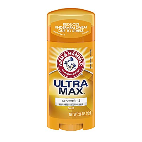 Arm & Hammer Ultramax Anti-Perspirant Deodorant Solid Unscented 2.6 Ounce (Pack Of 3)