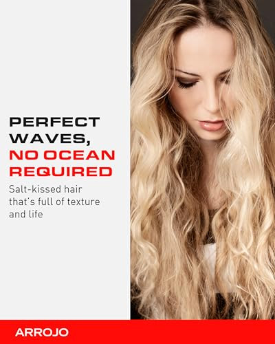 Arrojo Wave Mist Sea Salt Spray Sulfate & Paraben-Free Sea Salt Hair Texture Spray Adds Beach Waves Volume & Light Hold For All Hair Types 8.3 Fl. Oz