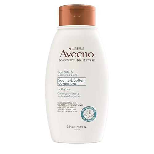 Aveeno Scalp Soothing Rose Water And Blend Conditioner Chamomile 12 Fl Oz