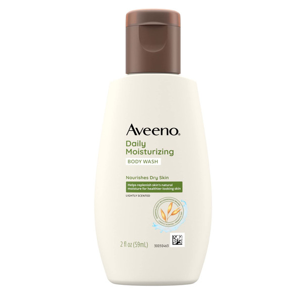 Aveeno Daily Moisturizing Body Wash Travel Size 2 Fluid Ounce (Pack Of 6)