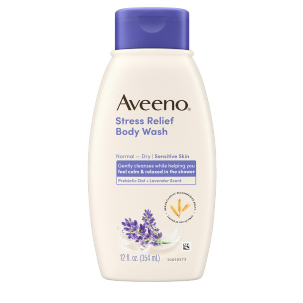 Aveeno Stress Relief Body Wash With Soothing Oat Lavender Chamomile & Ylang-Ylang