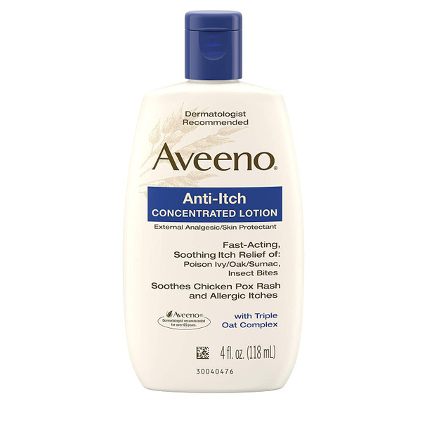 Aveeno Anti-Itch Concentrated Lotion With Triple Oat Complex 4 Fl Ounce (118 Ml) Lotion