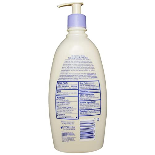 Aveeno Calming Comfort Lotion Lavender & Vanilla 18 Fl Oz (532 Ml)