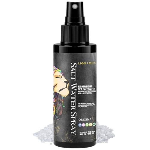 Beard Gains Lion Locs Sea Salt Spray For Locs & New Dreadlocks Starter Twist & Retwist Texturizing Hair Spray Vegan Residue Free Lightweight Hold With Jojoba & Argan Oils (4Oz)
