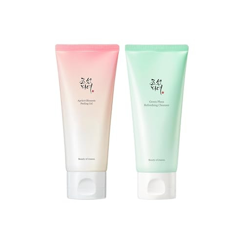 Beauty Of Joseon Apricot Blossom Peeling Gel (100Ml 3.38 Fl.Oz.) With Green Plum Refreshing Cleanser (100Ml 3.38 Fl.Oz.) Korean Skincare