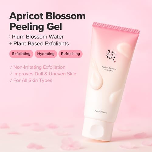 Beauty Of Joseon Apricot Blossom Peeling Gel Soft Exfoliating Face And Dead Skin Cells Remover For All Skin Types Korean Skincare For Men Women 100Ml 3.38 Fl.Oz