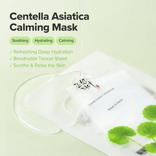Beauty Of Joseon Centella Asiatica Calming Mask Daily Moisturizing Soothing Cica Face Sheet Mask For All Skin Types Korean Skincare Stuffers For Men Women 10 Sheets
