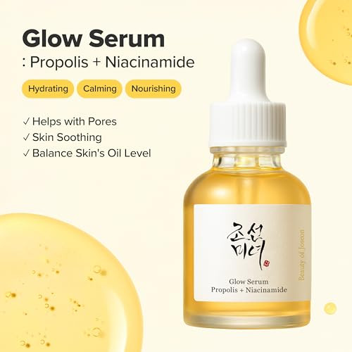 Beauty Of Joseon Glow Serum Propolis And Niacinamide (30Ml 1.01 Fl.Oz.) With Dynasty Cream Hydrating Face Moisturizer (50Ml 1.69 Fl.Oz.) Korean Skincare