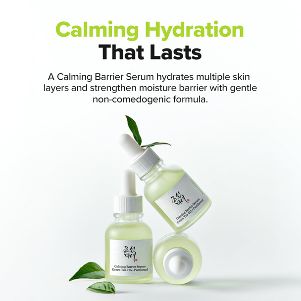 Beauty Of Joseon Calming Barrier Serum Green Tea-Ha + Pathenol | Daily Korean Skincare For Dry And Sensitive Skin Calming Soothing And Deep Hydration 30Ml 1.01 Fl.Oz