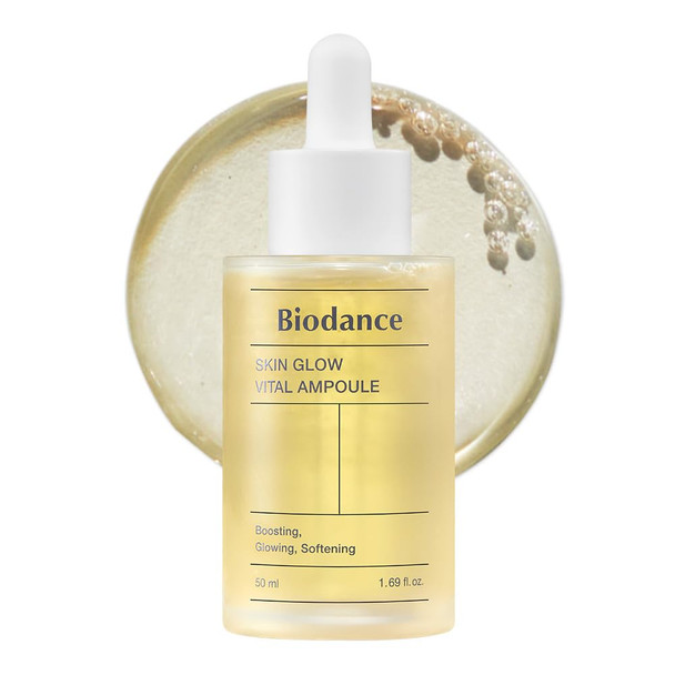 Biodance Skin Glow Vital Ampoule Total Care Serum Brightening Anti-Aging Probiotic Complex Ampoule | 1.69 Fl. Oz X 1 Ea