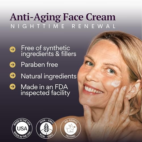 Biolabs Pro Biobeauty Renew Night Cream Bioidentical E3 .3% Advanced Pm Face Cream With Retinol Bakuchiol Hyaluronic Acid & Niacinamide Smooths Firms & Hydrates Overnight For Youthful Radiance (1Oz)