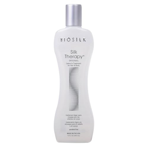 Biosilk Silk Therapy Original Reconstructing Leave-In Hair Treatment Adds Shine Smooths & Prevents Split Ends Sulfate-Free Paraben-Free Cruelty-Free 12 Oz | Adding Shine Sulfate Free Paraben Free Cruelty Free 12 Oz