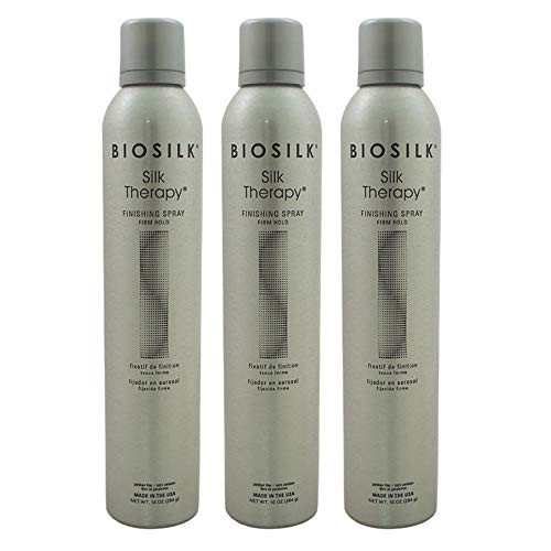 Biosilk Silk Therapy Finishing Spray - Firm Hold By Biosilk For Unisex - 10 Oz Hair Spray (Pack Of 3)