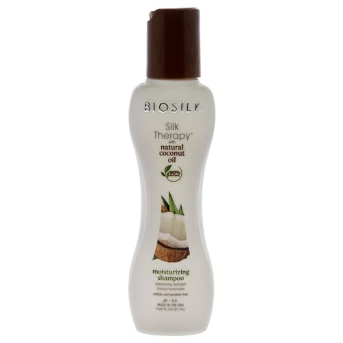 Biosilk Silk Therapy With Organic Coconut Oil Moisturizing Shampoo Unisex Shampoo 2.26 Oz