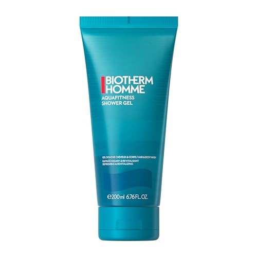 Biotherm Homme Aqua Fitness Shower Gel A Shower Gel For Men With Biotech Plankton Cleanses And Hydrates Body & Hair Refreshing And Revitalizing Foam 6.8 Fl. Oz