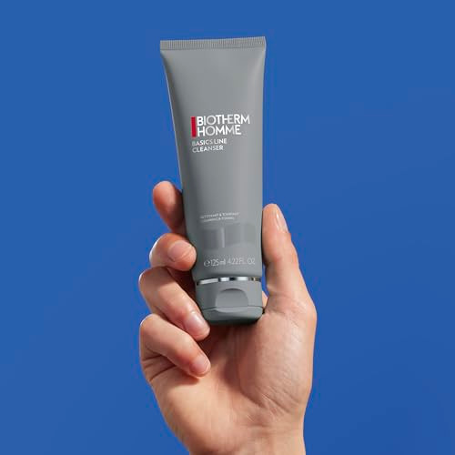 Biotherm Homme Basics Line Cleanser With Biotech Plankton Gentle Daily Cleansing Gel For Men With Normal Skin Fresh And Toning Effect Prepares Skin For Shaving 4.2 Fl. Oz. Squeeze Tube