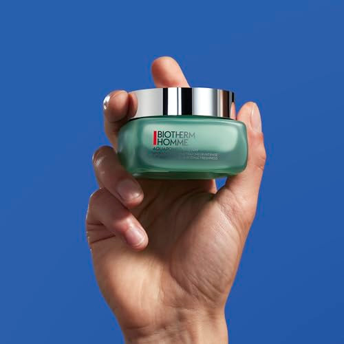 Biotherm Homme Aquapower Hydrating Cream Moisturizer For Men P.Antartica Mannose & Hyaluronic Acid 72H Long-Lasting Concentrated Hydrator Reinforces Natural Hydrating System 1.7 Fl. Oz