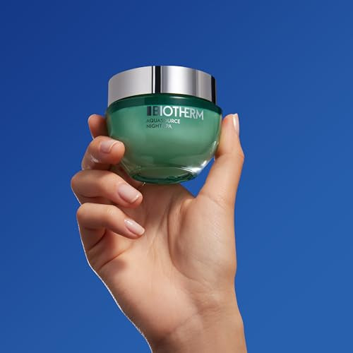 Biotherm Aquasource Night Spa Night Leave-On Gel Moisturizer With Aquasource Hydrating Formula & Biotech Plankton Replenishes Smoothes Skin Overnight Spa Like Moisture Experience 1.7 Fl. Oz