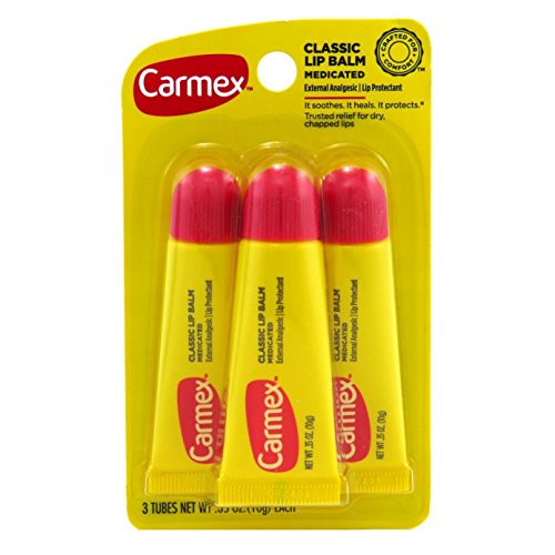 Carmex Lip Balm - Original Formula Tube - Classic Medicated Lip Balm 0.35 Ounce (Pack Of 12)