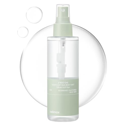 Celimax Heartleaf Bha Body Mist 5.07 Fl.Oz | With Heartleaf Extract Exfoliating Backcne Body Care Bha Pha Lha Niacinamide Hydrating Moisturizing 150Ml