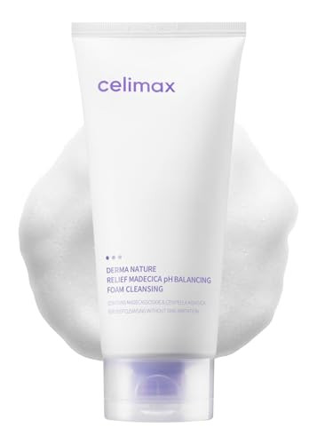 Celimax Derma Nature Relief Madecica Ph Balancing Foam Cleansing | Foaming Face Wash Cleanser Hydrating Soothing Moisturizing 150Ml