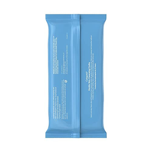 Cetaphil Face And Body Wipes Gentle Skin Cleansing Cloths 25 Count (Pack Of 2) For Dry Sensitive Skin Flip Top Closure Great For The Gym Travel In The Car Hypoallergenic Fragrance Free