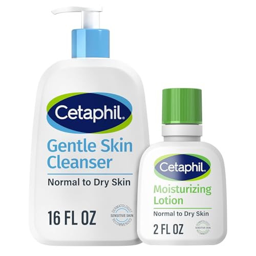 Cetaphil Gentle Skin Cleanser 16Oz Moisturizing Lotion 2Oz