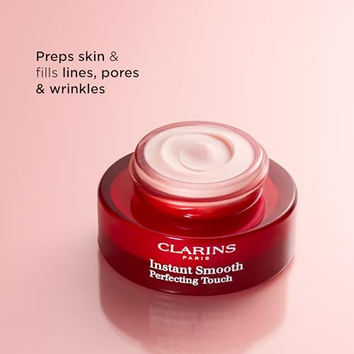 Clarins Instant Smooth Perfecting Touch | Primer Face Makeup Pore Minimizer | Blurring Primer Targets Wrinkles And Pores | All Skin Types 0.5 Ounces
