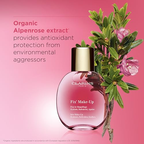 Clarins Fix Make-Up Setting Spray | 4-In-1 Makeup Setting Spray | 24H Fresh And Flawless Makeup | 12H Hydration | Locks Out Harmful Pollutants | Boosts Radiance | All Skin Types