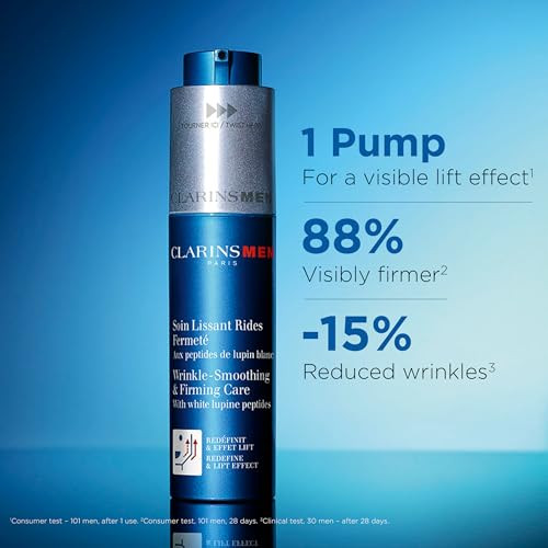 Clarinsmen Wrinkle Smoothing And Firming Anti Aging Face Moisturizer | Mens Face Moisturizer | Visibly Lifts Firms Smoothes Skin And Refines Pores | All Skin Types 1.7 Ounces