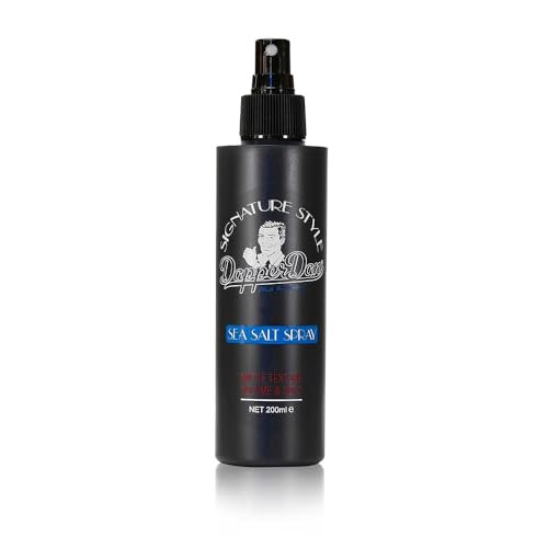 Dapper Dan Signature Style Sea Salt Spray Texturizing Salt Spray For Men For Volume And Hold Natural Matte Finish Bergamot And Leather Fragrance 6.76 Fl Oz
