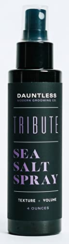 Dauntless Modern Grooming Co. Tribute Sea Salt Spray | Adds Volume Texture And Body| For Men And Women 4 Fl Oz (Pack Of 1) 4.0 Fluid_Ounces Pack Of 1