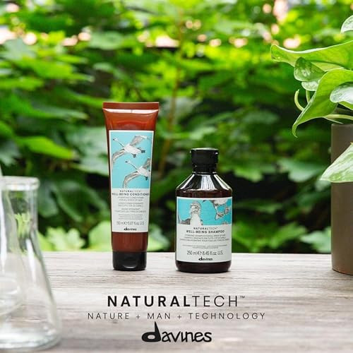 Davines Naturaltech Wellbeing Conditioner Gentle Cleansing & Hydrating For All Hair Types - With Ecea Phytoceuticals - Softens & Hydrates Hair 5.07 Fl Oz