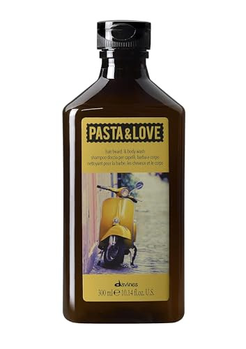Davines Pasta & Love Hair Beard & Body Wash 3-In-1 Hydrating Cleanser - Gently Washes Away Impurities & Softens Hair & Skin Without Drying - Daily Freshness 10.14 Fl Oz